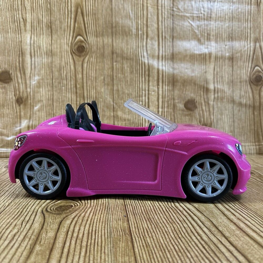 Barbie Pink Convertible Car Mattel Doll Vehicle 2 Seat Cruiser ~15” Toy